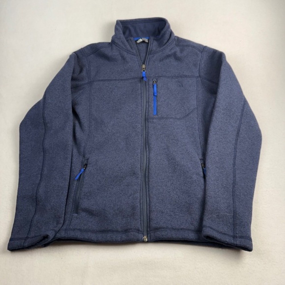 The North Face Boys Gordon Lyons Full Zip Fleece Jacket Navy Blue XL 18/20‎